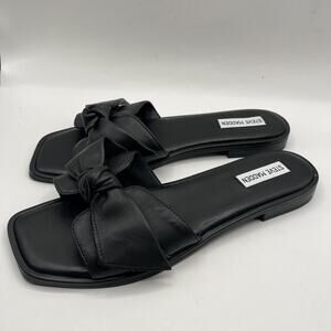 Steve Madden Slide Sandals Black Size Women 11